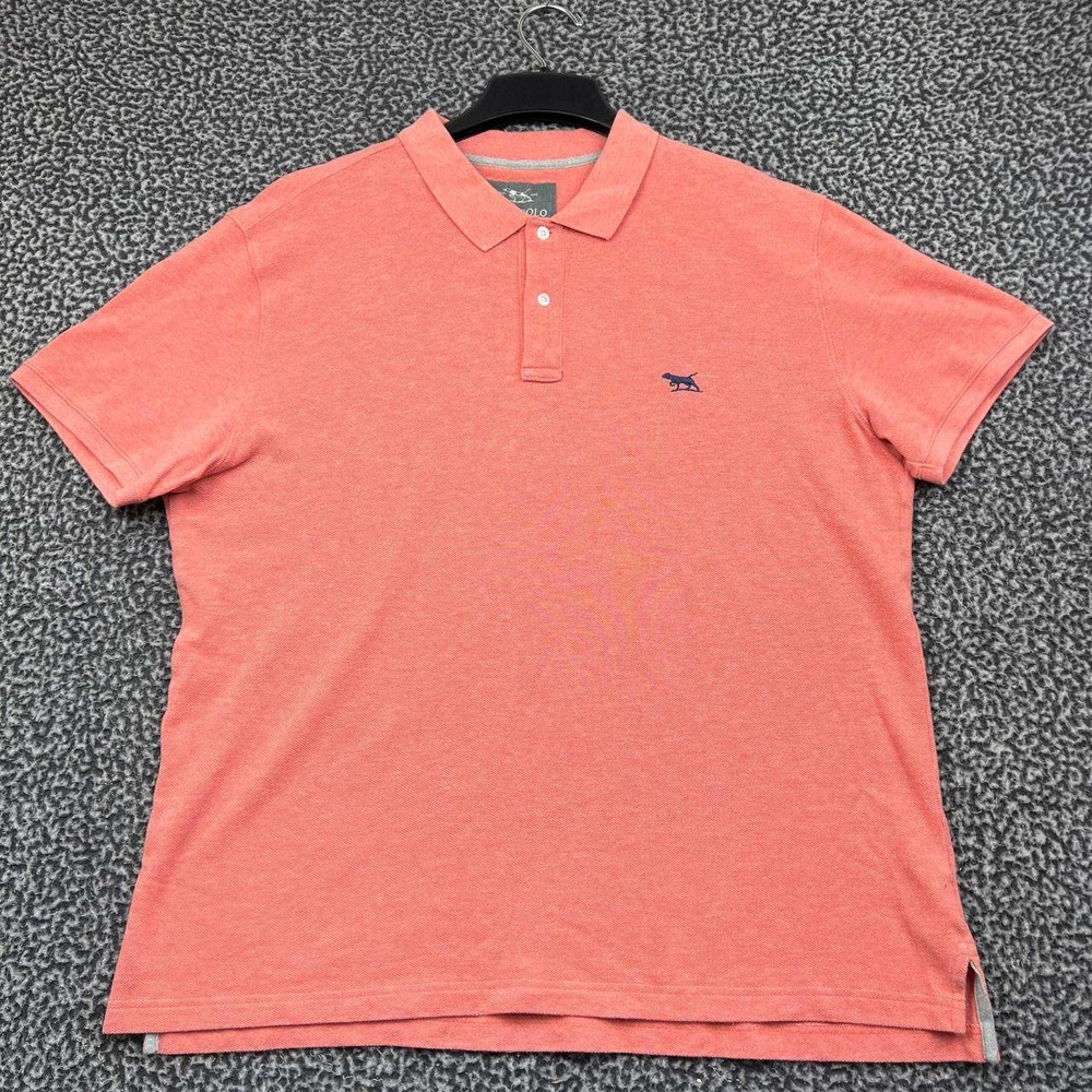 Gunn Polo Shirt Men XXL Orange Australian Cotton Sports Fit Short Sleeve 2XL